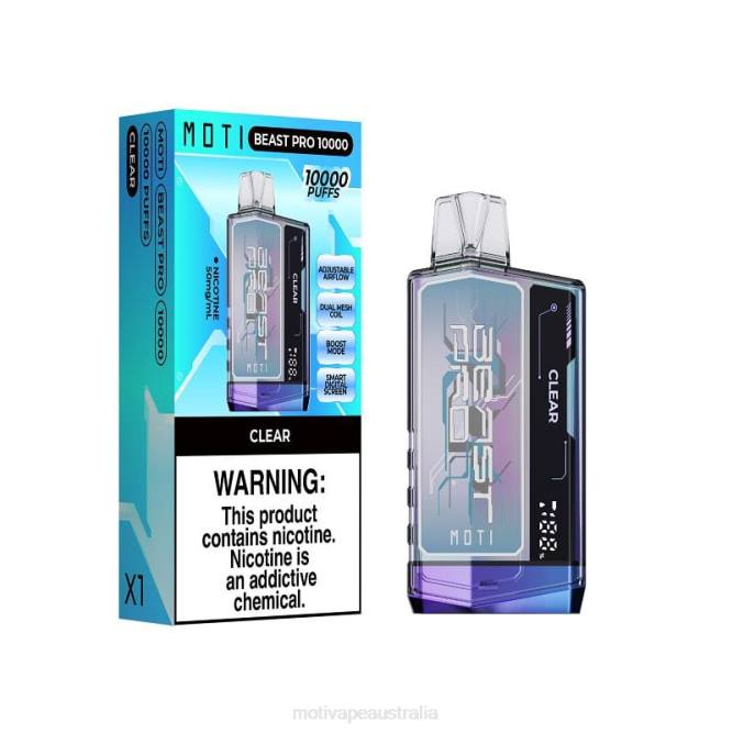 MOTI vape for sale - MOTI Beast Pro Disposable Vape (5%, 10000 Puffs) Clear 6422T41