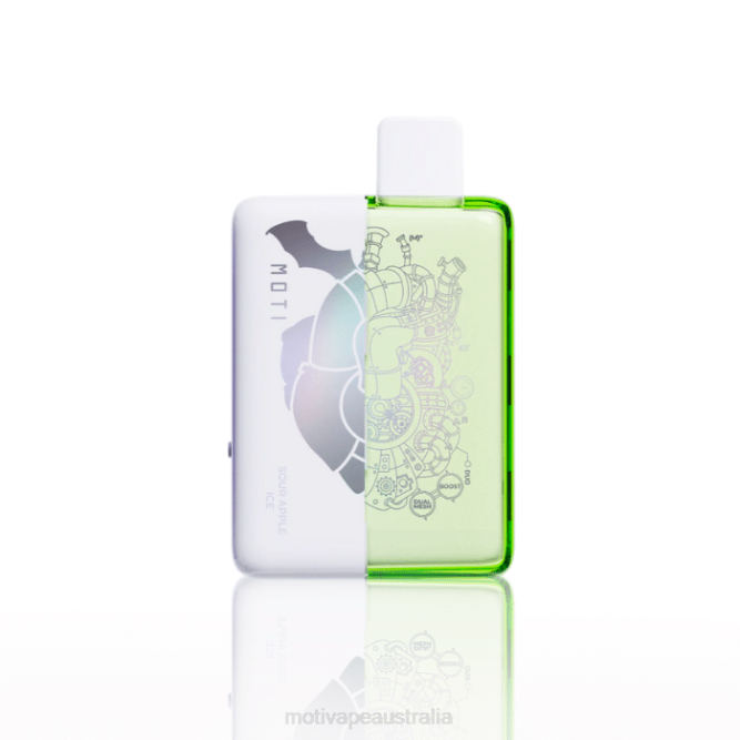 MOTI vape disposable Australia - MOTI Duo 9000 Disposable Vape (5%, 9000 Puffs) Sour Apple Ice 6422T65