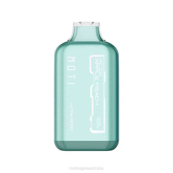MOTI vape for sale - MOTI Ultra Disposable Vape (5%, 6000 Puffs) Green Apple Peach 6422T31