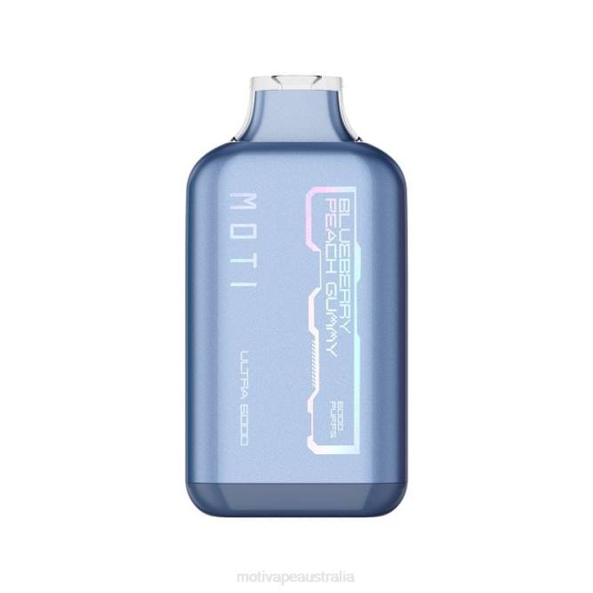 MOTI vape near me - MOTI Ultra Disposable Vape (5%, 6000 Puffs) Blueberry Peach Gummy 6422T28