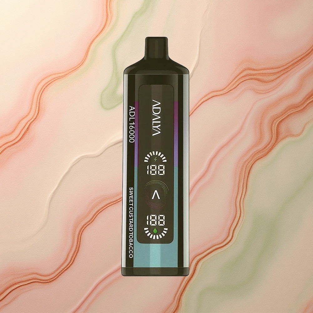 Adalya ADL 16000 PRO Sweet Custard Tobacco Digital Screen USB-C Rechargeable