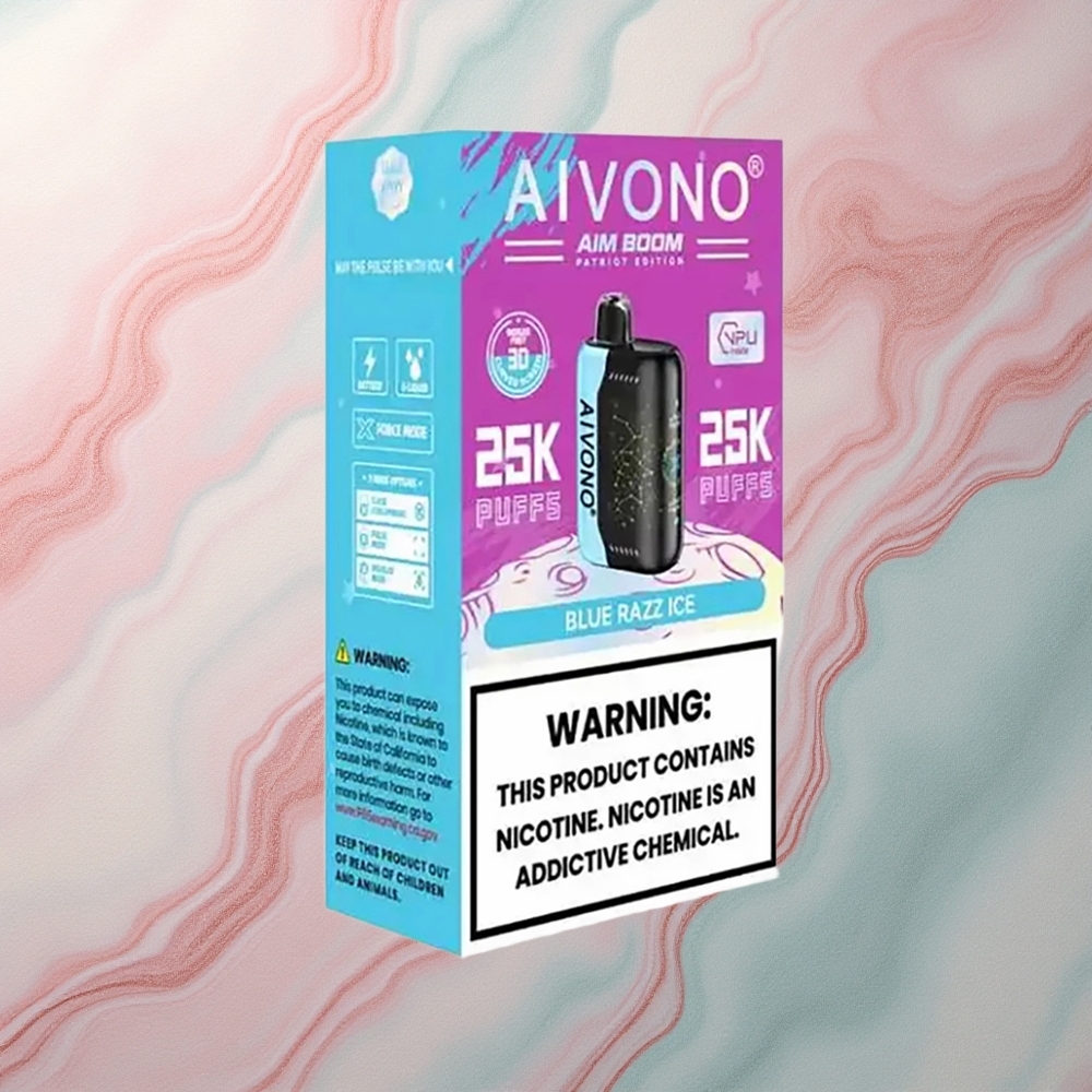 Aivono Aim Boom 25000 Blue Razz Ice 650mAh 0% Nicotine