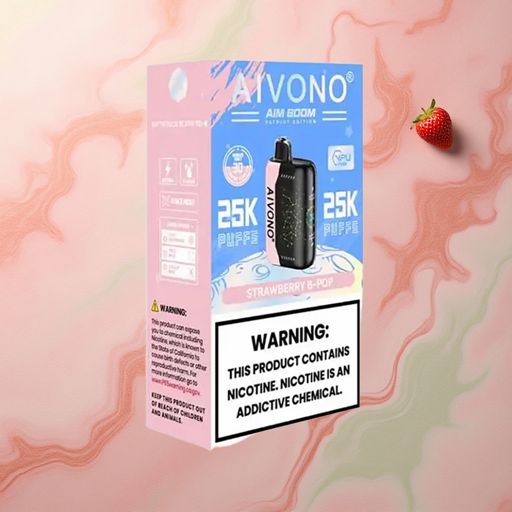Aivono Aim Boom 25000 Strawberry B Pop 650mAh Mesh