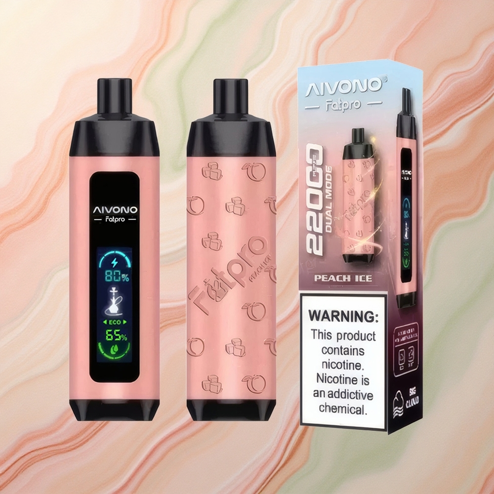 Aivono Aim Fatpro 22000 Peach Ice 5% Nicotine 600mAh 28ml