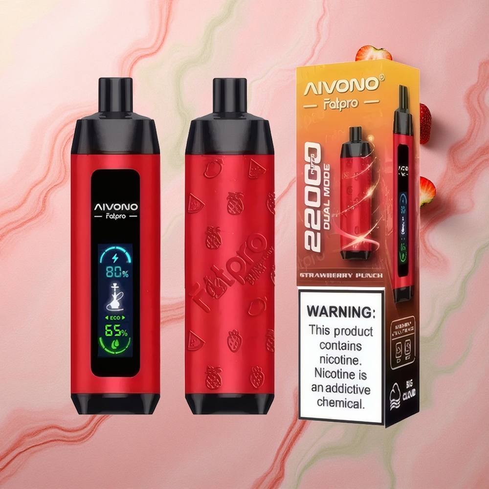Aivono Aim Fatpro 22000 Strawberry Punch 5% Nicotine 600mAh 28ml