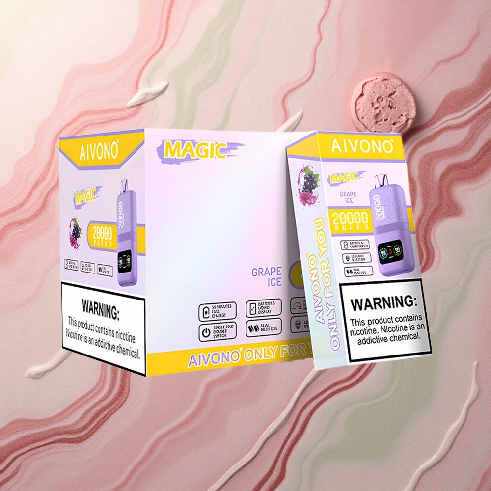 Aivono Aim Magic 20000 Grape Ice 5% Nicotine Dual Mesh
