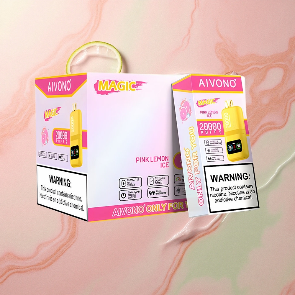 Aivono Aim Magic 20000 Pink Lemon Ice 5% Nicotine Dual Mesh 600mAh