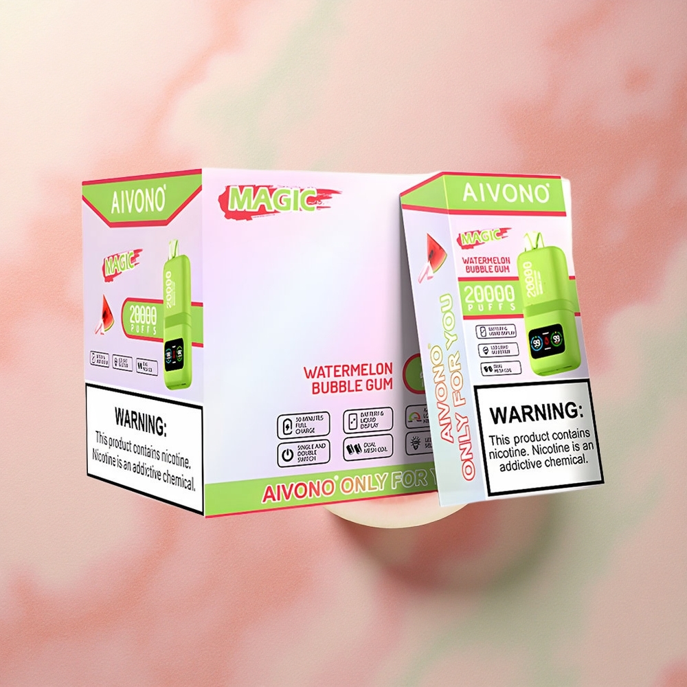 Aivono Aim Magic 20000 Watermelon Bubble Gum Dual Mesh 5% Nicotine 600mAh