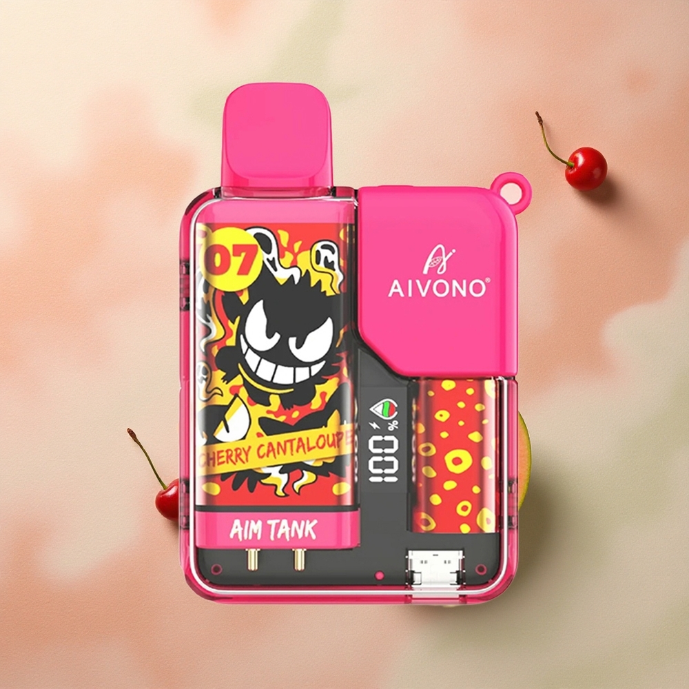 Aivono Aim Tank 9500 Cherry Cantaloupe 650mAh LCD 18ml
