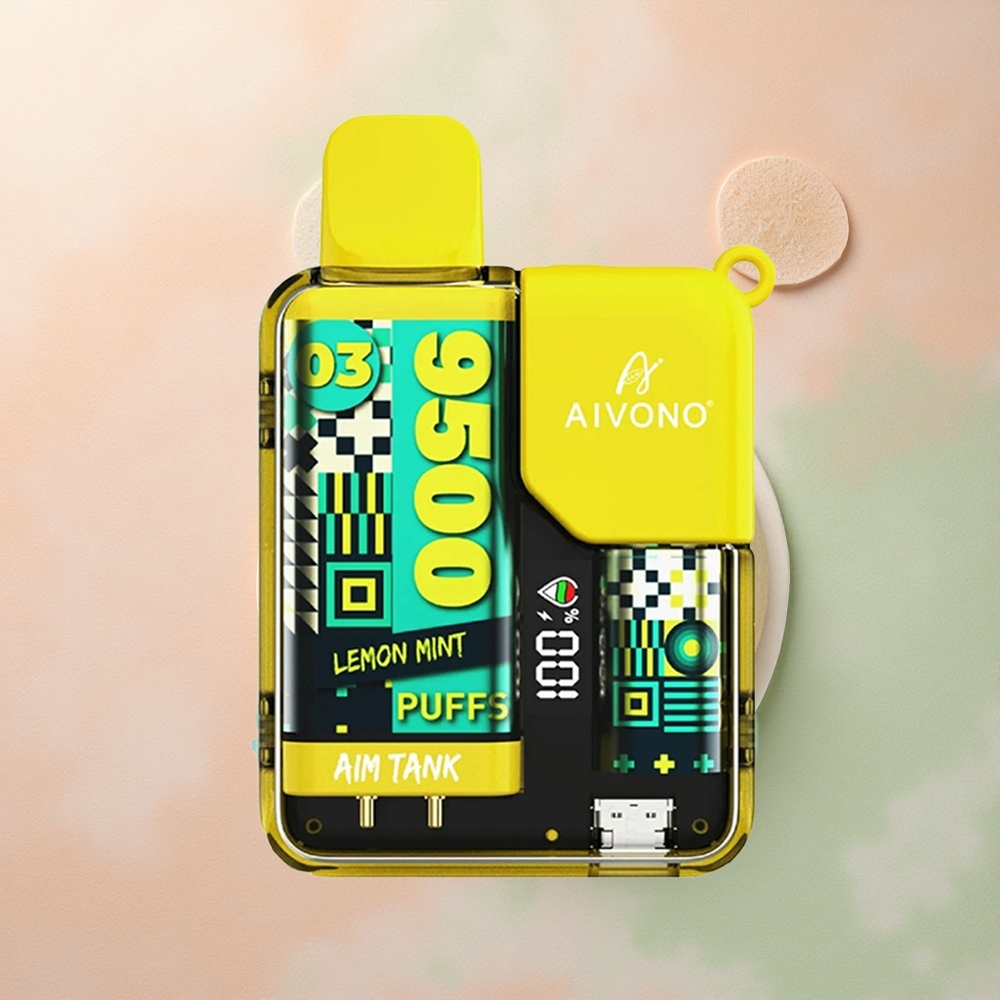 Aivono Aim Tank 9500 Lemon Mint 650mAh 18ml 5% Nicotine