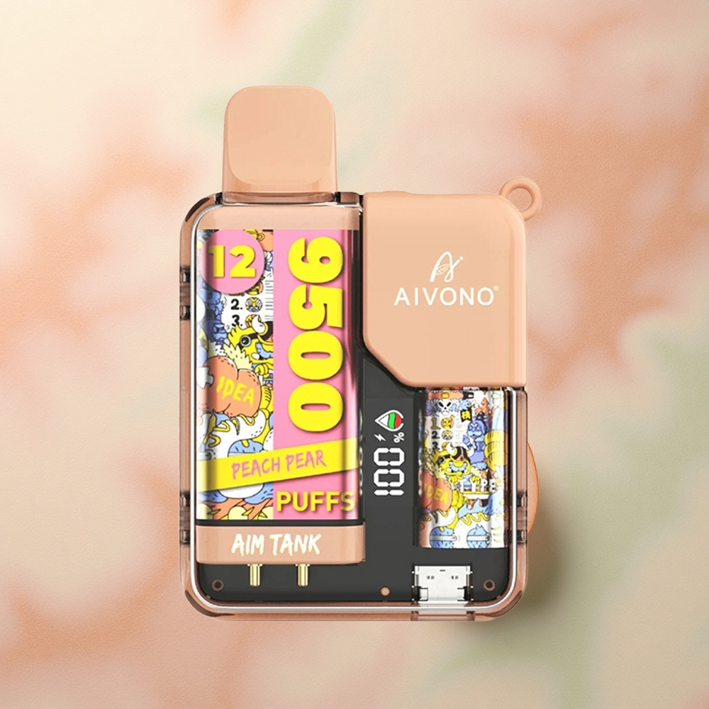 Aivono Aim Tank 9500 Peach Pear 650mAh LCD