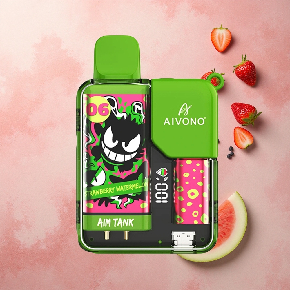 Aivono Aim Tank 9500 Strawberry Watermelon 650mAh 5% Nicotine