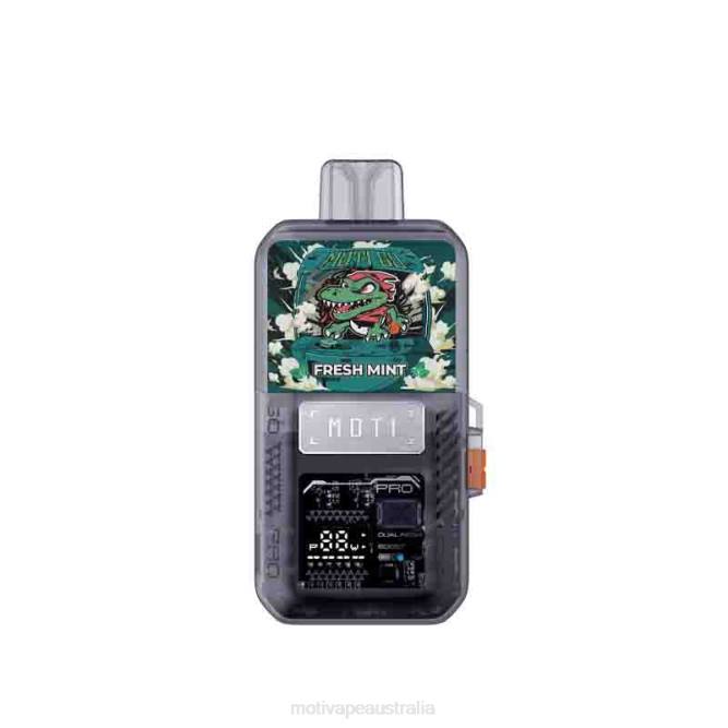 MOTI vape Canberra - MOTI Go Pro Disposable Pod+Device Fresh Mint 6422T80