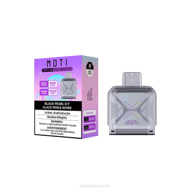 MOTI vape Australia - MOTI Go Pro Disposable Pod Black Pearl Icy 6422T97