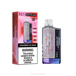 MOTI vape Canberra - MOTI Beast Pro Disposable Vape (5%, 10000 Puffs) Strawberry Ice Cream 6422T50