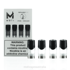 MOTI vape pods Australia - MOTI Refillable Replacement Pod Cartridges (Pack of 4) 6422T74