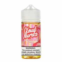 Cloud Nurdz Strawberry Peach 100mL Pre-Steeped Vape Juice